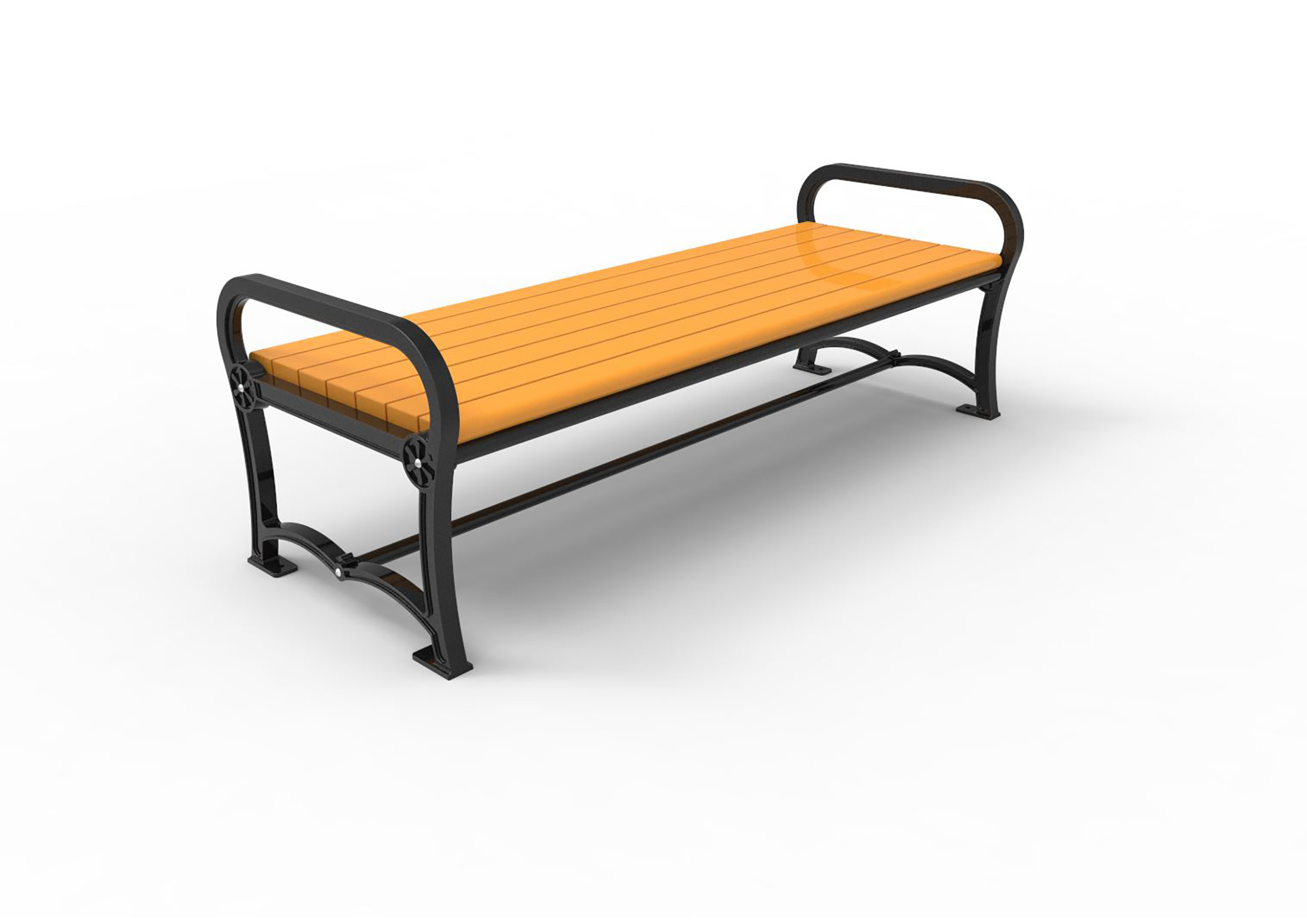 Charleston Recycled Bench Without Back Ultrasite